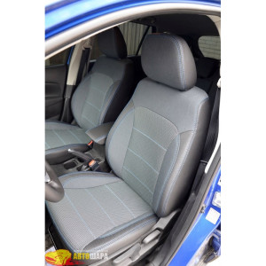 Авточохли для SUUZUKI SX-4 GL без підлокітника (2014 -....) - кожзам - Premium Style MW Brothers