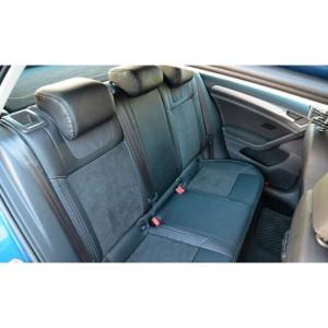 Авточехлы для Volkswagen Golf VII - TRENDLINE+Comfortline 2013- кожзам + алькантара - Leather Style MW Brothers