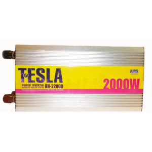 У граф. напруги TESLA ПН-22000 / 12V-220V / 2000W / USB-5VDC0.5A / мод.волна / клеми