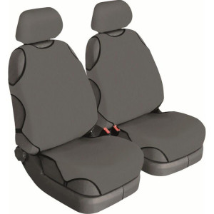 Майки универсальные Cotton серый, комплект 2шт. на передние сидения без подголовников BELTEX
