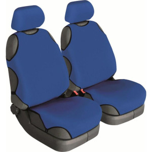 Майки универсальные Cotton синий, комплект 2шт. на передние сиденья, без подголовников BELTEX