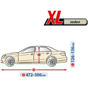 Чохол-тент для автомобіля Optimal Garage XL седан 472-500х126-136х148см