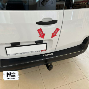 Накладка на бампер із загином Opel COMBO E 2018- 1 шт - NataNiko