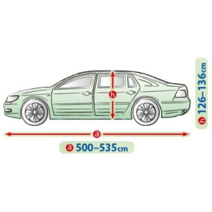 Чохол-тент для автомобіля "Perfect Garage"(4-кульова мембрана тканина)+торба XХL Sedan 500-535х136х148 см