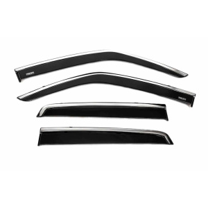 Дефлекторы окон Nissan Juke 2010-2019 с хромом кт 4шт - Niken