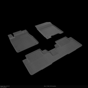 Автомобильные коврики в салон для Mercedes CLA-Сlass C118 2018- - SAHLER 4D