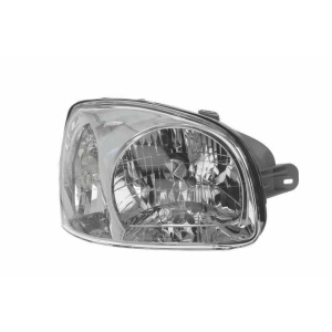 Фара передняя Hyundai Santa Fe I 2000-2005 правая H4, серая рамка, мех. - DEPO