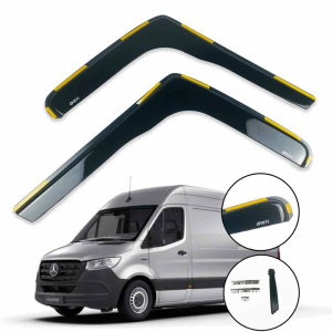 Ветровики для Mercedes Sprinter 2018+ W907 2D (вст 2шт) (Defl)