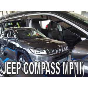 Вітровики для Jeep Compass 2017+ 5D II MP (вставні,кт - 4шт) (Heko) 19131