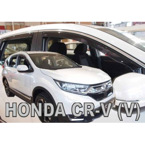Ветровики для Honda CR-V 2017- 5D (вставные, 4шт) (Heko) 17184