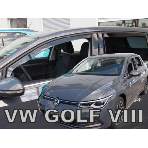 Ветровики для Volkswagen Golf-8 2020+ HATCHBACK 5D (вставные, 4шт) (Heko) 31020