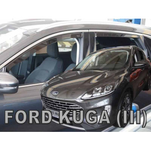 Ветровики для Ford Kuga 2019+ 5D (вставные, 4шт) (Heko) 15333