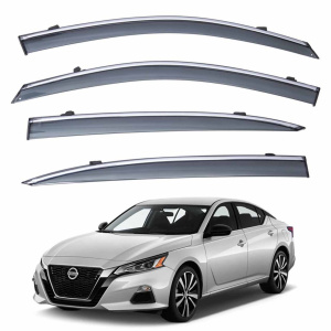 Ветровики для Nissan ALTIMA / Teana 2019+ з хром полоскою (TAN)