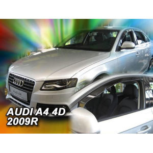 Ветровики для Audi A4 (B8) 2008-2015 4D (вставные, 4шт) Sedan (Heko) 10233