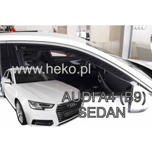 Ветровики для Audi A4 (B9) 2016+ 4D (вставные, кт - 2шт) Sedan /Allroad/Avant (Heko) 10252