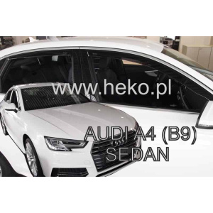 Ветровики для Audi A4 (B9) 2016+ 4D (вставные, кт - 4шт) Sedan (Heko) 10253