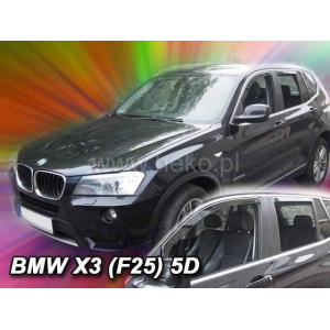 Вітровики для BMW X3 F25 2011+ 5D (вставні, кт - 4шт) (Heko) 11152