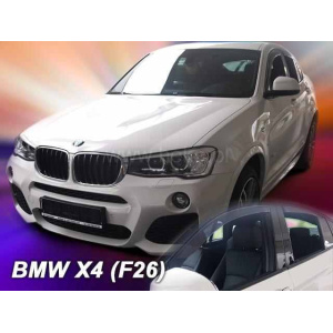 Ветровики для BMW X4 F26 2013+ 5D (вставные, кт - 4шт) (Heko) 11163