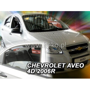 Вітровики для Chevrolet Aveo II 2006-2011 4D (вставні, кт - 4шт) Sedan (Heko) 10529