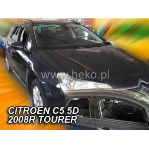 Ветровики для Citroen C5 2007+ 2017 5D (+OT) Combi (Heko) 12244