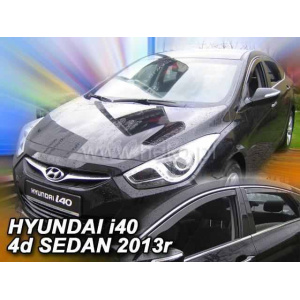 Ветровики для Hyundai i40 2011+ 4D (вставные, кт - 4шт) (Heko) 17276