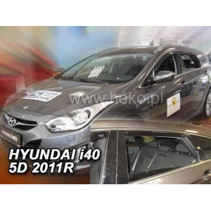 Ветровики для Hyundai i40 2011+ 5D (вставные,кт - 4шт) Combi (Heko) 17268