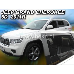 Вітровики для Jeep Grand Cherokee 2011+ 5D (вст., 4шт) (Heko) 19123