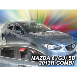 Ветровики для Mazda 6 (III) 2012+ Combi (Heko) 5D (вставные, 4шт) 23161