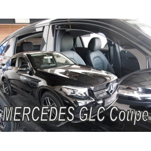 Ветровики для Mercedes GLC-class 2017+ 5D (вст, 4шт) Coupe C253 (Heko) 23616