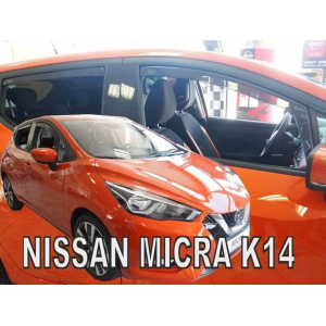 Вітровики для Nissan Micra (K14) 2017+ 5D (вставні, кт - 4шт) (Heko) 24297