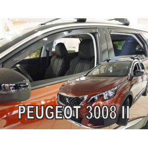 Вітровики для Peugeot 3008 2017+ 5D (вставні, кт - 4шт) (Heko) 26157