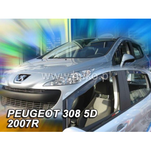 Вітровики для Peugeot 308 2007-2014 HTB 5D (+OT) (Heko) 26132