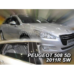 Вітровики для Peugeot 508 2011+ 5D (вставні, кт - 4шт) SW (Heko) 26144