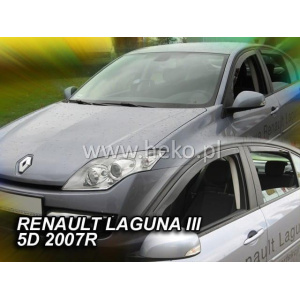 Вітровики для Renault Laguna III 5D 2007+ (+OT) (Heko) 27166