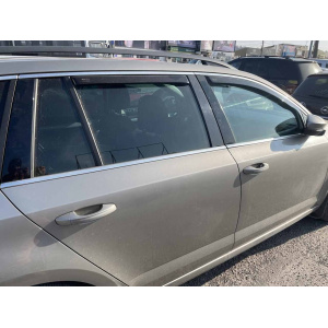 Ветровики для Skoda Octavia A-7 2013+ Combi (вставные, 4шт) 5D (Heko) 28340