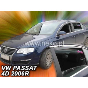Ветровики для Volkswagen Passat B6/B7 2005-2015 4D (вст., 4шт) Sedan (Heko) 31154