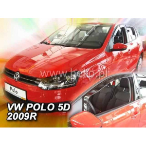 Вітровики для Volkswagen Polo 5 2009-2017 5D (вставні, кт - 4шт) (Heko) 31178