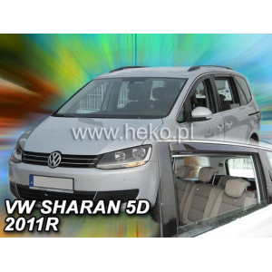 Вітровики для Volkswagen Sharan 2010+ 5D /SEAT ALHAMBRA 5D 2010+ (вст, кт-4шт) (Heko) 31182