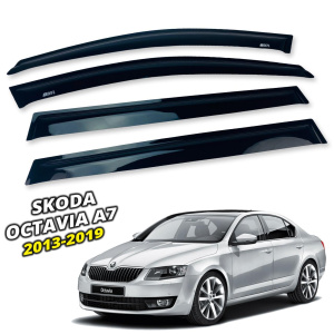 Вітровики для Skoda Octavia A-7 2013-2019 Sedan (Defl) Q2