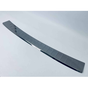 Накладка на задній бампер для Volkswagen Polo HB 2009-2014 "Чорний-хром" (TAN24)