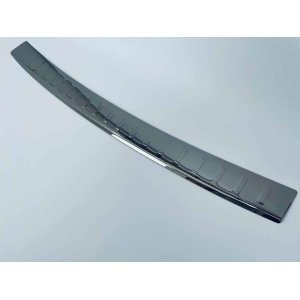 Накладка на задний бампер для Nissan X-Trail 2014+ Чорний-хром (TAN24)