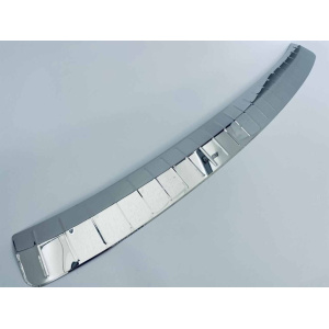 Накладка на задний бампер для Skoda Karoq Хром-нерж (TAN24)