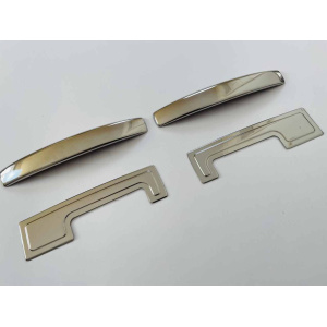 Накладки на ручки для Dacia Dokker 2012- хром-нерж, 4 шт (TAN24)