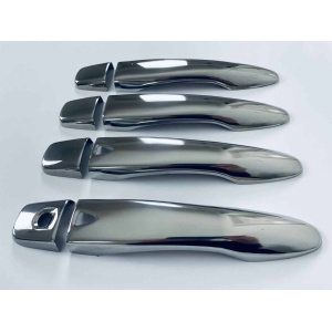 Накладки на ручки для Nissan Qashqai 2014-2021 "з чипом" хром-нерж, 4 шт (TAN24)