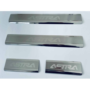 Накладки на пороги для Opel Astra H/J 2004/2010+ 4шт (TAN24)