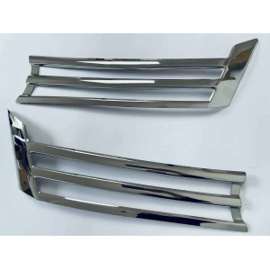 Накладка на передню решітку для Volkswagen Caddy 2010-2014 2шт (TAN24)