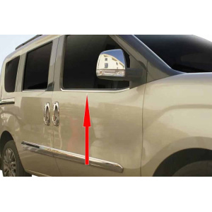 Окантовка вікон для Fiat Doblo 2005-2010 4шт (TAN24)