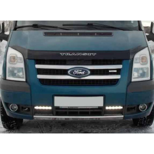 Накладка на переднюю решетку для Ford Transit 2007-2013 2шт (TAN24)