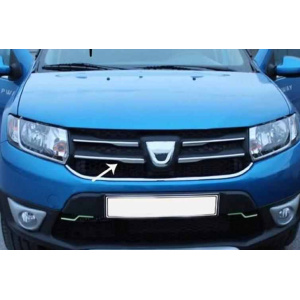 Накладка на переднюю решетку для DACIA SANDERO 2013-2016 (TAN24)