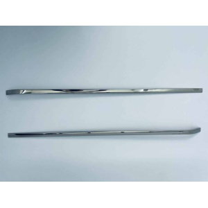 Молдінг на рейку висувної двері для Fiat Doblo 2006-2010 2 шт. Хром-нерж (TAN24)